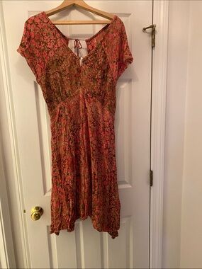 Vintage Nomadic Traders rayon dress